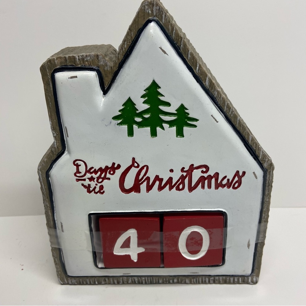 Gerson International Christmas Decor Days Til Christmas Metal and Resin